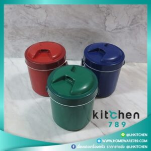 กระติกน้ำฝาจับ สีเข้ม บรรจุ 1.3 ลิตร (คละสี)