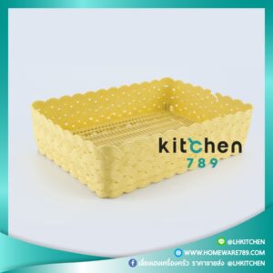 ตะกร้า ถาดลายหวาย จัตุรัส RW 0491/1