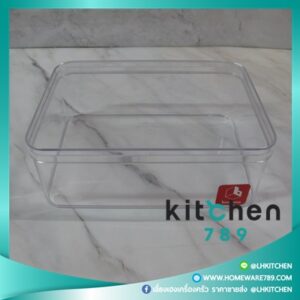 กล่องพลาสติกจัดระเบียบ กล่องพลาสติกใส กล่องใส กล่องสี่เหลี่ยมใส ขนาด15.5*21.9*7.6 ซม.