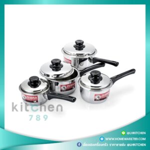 หม้อด้ามสเตนเลส หัวม้าลาย เบอร์ 14