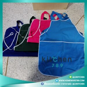 ผ้ากันเปื้อน หมวกคลุมผม ผ้าปิดปาก พร้อมส่ง มีราคายกโหล