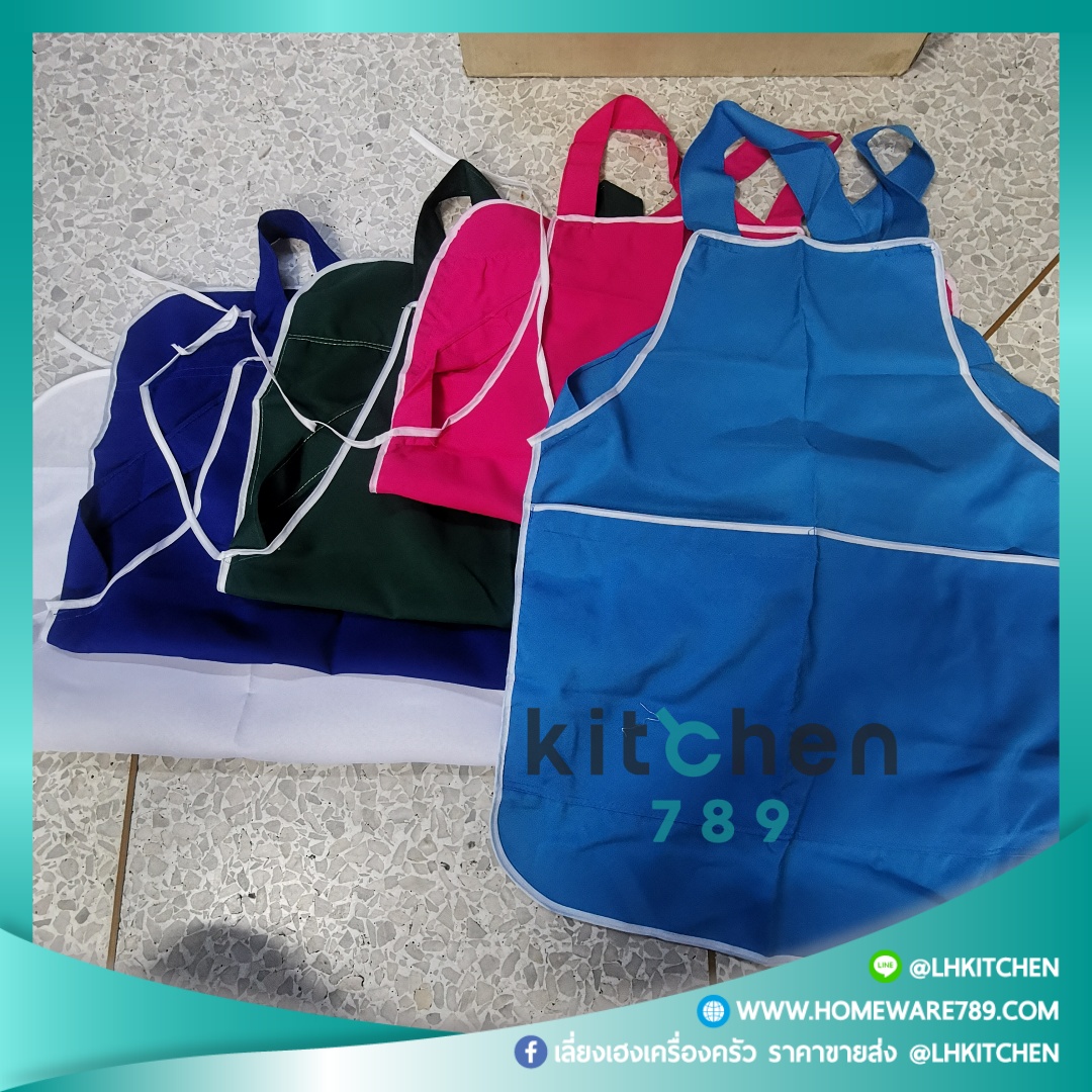 ผ้ากันเปื้อน หมวกคลุมผม ผ้าปิดปาก พร้อมส่ง มีราคายกโหล - Image 3