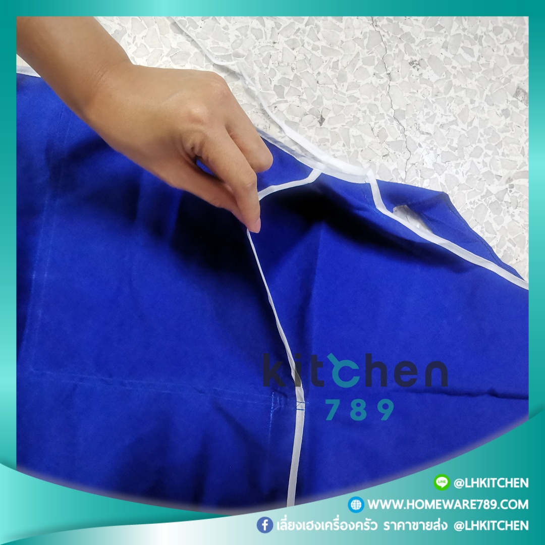 ผ้ากันเปื้อน หมวกคลุมผม ผ้าปิดปาก พร้อมส่ง มีราคายกโหล - Image 7