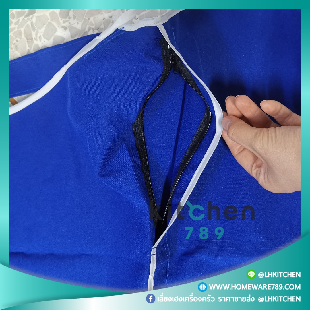ผ้ากันเปื้อน หมวกคลุมผม ผ้าปิดปาก พร้อมส่ง มีราคายกโหล - Image 6