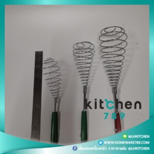 "ตะกร้อตีไข่ ไม้ตีไข่ ด้ามจับสแตนเลส Egg Beater ขนาดเล็ก 39 / กลาง 49 / ใหญ่ 69"