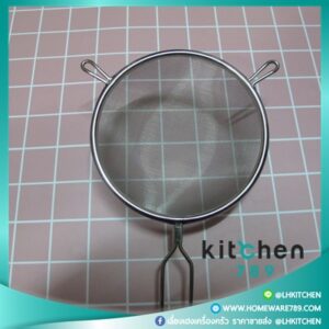 กระชอนสแตนเลส กระชอนกรองกะทิสแตนเลส ขนาดใหญ่18cm.กลาง16cm.เล็ก14cm. ตราไก่ฟ้า