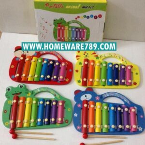 ระนาดไม้หูหิ้ว สีสันสดใสมี 8 สี 8 เสียง แถมไม้ตี 2 อัน